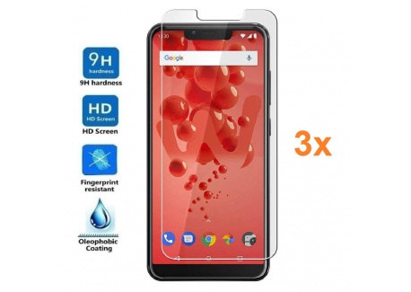 [Lot de 3] Verre Trempé pour WIKO View 2 Plus - WIEW 2 GO, Protecteur décran qualité supérieure, Électronique Roi®