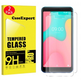 CaseExpert 2 Pack - Wiko Y60 Verre Trempé, Vitre Protection Film de Protecteur décran Glass Film Tempered Glass Screen Prote