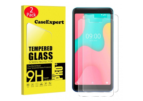 CaseExpert 2 Pack - Wiko Y60 Verre Trempé, Vitre Protection Film de Protecteur décran Glass Film Tempered Glass Screen Prote