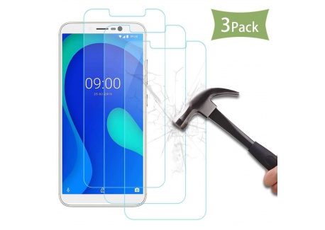 crisant Verre Trempé Wiko Y80 2019,[3 Pack] 0,3mm 9H Dureté Anti Rayures Film Protection en Verre trempé écran Protecteur vit