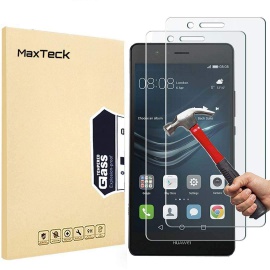 MaxTeck [3 Pièces] Verre Trempé Huawei P9 Lite, Film Protection en Verre trempé écran Protecteur Vitre- Anti Rayures - sans B