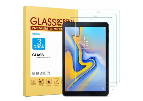 apiker Lot de 3 Compatible pour Verre Trempé Samsung Galaxy Tab A 10.5 2018, Film Protection décran Samsung Galaxy Tab A 10.