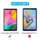 apiker Lot de 3 Verre Trempé Compatible pour Samsung Galaxy Tab A 10.1 2019  T515/T510 , Durabilité Exceptionnelle, Protectio
