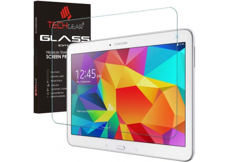 TECHGEAR® Galaxy Tab 4 10.1 Verre, Protecteur dÉcran Original en Verre Trempé Compatible pour Samsung Galaxy Tab 4 10.1"  Sé