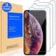 GeekerChip Verre trempé pour iPhone X/10/XS Protecteur décran[3 pièces], Protection écran Vitre Film Protection pour iPhone 