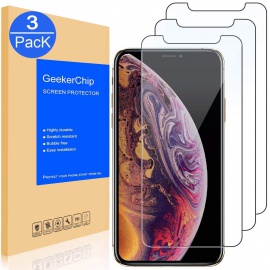 EasyULT Verre Trempé iPhone X/XS[3-Pièces], iPhone X/iPhone XS/iPhone 10  Film Protection écran Protecteur d'écran Vitre Tempered Glass Screen  Protector - Protection d'écran pour smartphone - Achat & prix