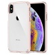 Spigen Coque iPhone X, Coque iPhone XS [Ultra Hybrid] Transparente, Protection Coin AIR Cushion, Bumper Renforcé en Silicone,