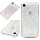 Coque iphone XR 6.1 Pouces, LaVibe Étui Gel Silicone TPU Quick Sand Glitter Transparant Protecteur Housse Anti-Rayures Pare-C