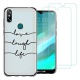 Coque DOOGEE Y8,Tigre Blanc Souple Silicone TPU Housse Étui de Protection pour DOOGEE Y8  6,1"  avec Deux Verre trempé écran 