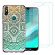 Coque DOOGEE Y8,Tigre Blanc Souple Silicone TPU Housse Étui de Protection pour DOOGEE Y8  6,1"  avec Deux Verre trempé écran 