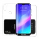 JIENI Coque pour Doogee Y8 Crystal Transparente Silicone TPU Cover Housse Bumper Etui Case + Film Protection écran en Verre t