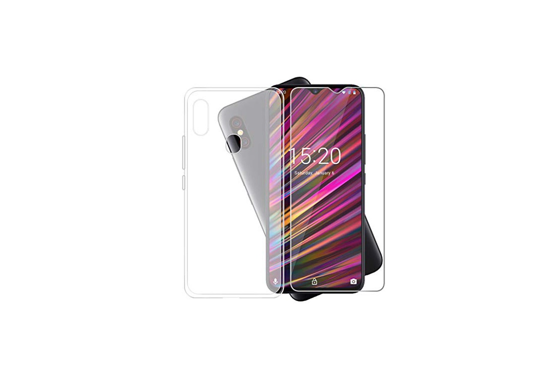 Xiangyun Custodia Trasparente Per Doogee Fire 6 Power: Cover In Silicone TPU Morbida + Pellicola Vetro Temperato Inclusa, Protezione Antiurto