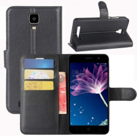 HualuBro Coque Doogee X10, Etui Housse à Rabat en PU Cuir Flip Leather Case Cover Antichoc Portefeuille Protection Stand Coqu