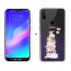 SCDMY pour Doogee Y8 Coque Silicone + Verre trempé écran Film, Transparent Case Souple TPU Bumper Etui Housse e Verre trempé 