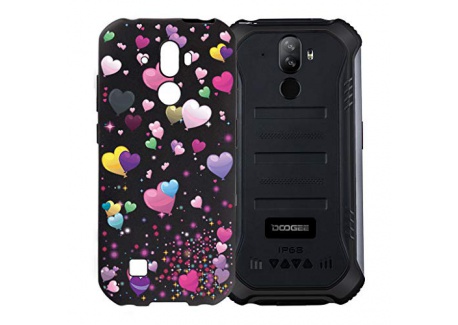 HHUAN Coque pour Doogee S40 Noir Cover Souple Silicone Gel Antichoc TPU Housse Etui Protection Bumper Case pour Doogee S40  5