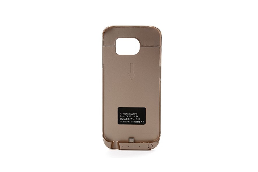 Coque Batterie Samsung Galaxy S6 Edge G9250 4500mAh Ultra-Fin Rechargeable  Or : 29.99 €