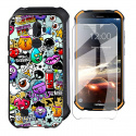 Coque Doogee S40  5.5"  Black Silicone Souple Étui TPU Protection Cover Housse Case Shell + Verre trempé écran Film