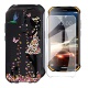 DYSu Coque pour Doogee S40  5.5"  Black Silicone Souple Étui TPU Protection Cover Housse Case Shell + Verre trempé écran Film