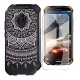 DYSu Coque pour Doogee S40  5.5"  Black Silicone Souple Étui TPU Protection Cover Housse Case Shell + Verre trempé écran Film