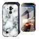 DYSu Coque pour Doogee S40  5.5"  Black Silicone Souple Étui TPU Protection Cover Housse Case Shell + Verre trempé écran Film