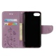 Coque ASUS ZenFone 4 Max ZC520KL Violet Clair 3D Fleurs de Papillons Portefeuille Fermoir Magnétique Supporter Flip Téléphone