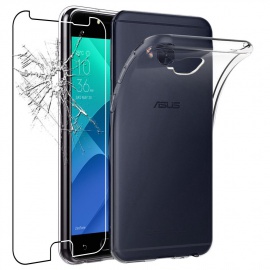 ebestStar - Coque ASUS Zenfone 4 Selfie Pro ZD552KL Etui Housse Silicone Gel Anti-Choc Ultra Fine Invisible, Transparent + Fi