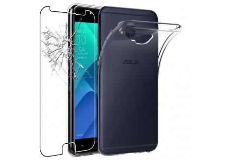 ebestStar - Coque ASUS Zenfone 4 Selfie Pro ZD552KL Etui Housse Silicone Gel Anti-Choc Ultra Fine Invisible, Transparent + Fi