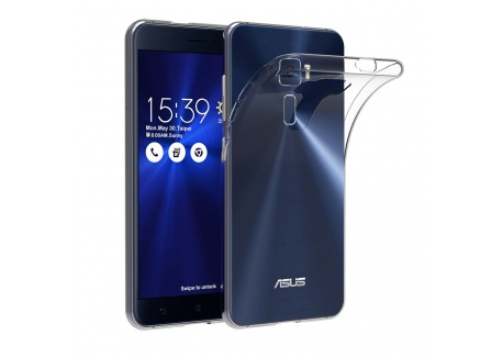 Cover Custodia Per Asus Zenfone 3 ZE520KL – Silicone Morbido Trasparente Con Stampa Tigre – Antigraffio