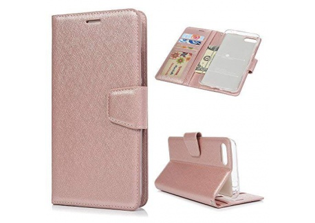 Coque pour Asus Zenfone 4 Max ZC554KL 5.5", Etui Multi-Usage Cuir PU+TPU Silicone Support Portefeuille Magnétique Soie Housse