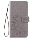 Coque ASUS ZenFone Live  L1  ZA550KL, Portefeuille Étui Motif en Relief, Gris