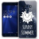 Caseink Coque pour ASUS Zenfone 4 Max ZC520KL  5.2  Housse Etui [Crystal Gel HD Collection Summer Design Sakura - Souple - Ul