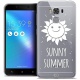 Caseink Coque pour ASUS Zenfone 4 Max ZC520KL  5.2  Housse Etui [Crystal Gel HD Collection Summer Design Sakura - Souple - Ul