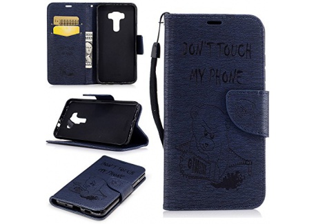 Cozy Hut Coque ASUS ZenFone 3 ZE520KL, Housse Étui ASUS ZenFone 3 ZE520KL Portefeuille en Cuir Polyuréthane, Protection Solid