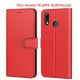 Tenphone Etui Coque pour Huawei Y6 2019, Protection Etui Housse en Cuir Portefeuille Livre,[Emplacements Cartes],[Fonction Su