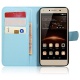 SMTR Huawei Y5II / Huawei Y5 2 Coque PU Cuir Flip Housse Étui Cover Case Wallet Portefeuille Supporter avec Carte de Crédit F