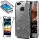 Coque Huawei P8 Lite 2017 Etui,ikasus Intégral 360 Degres avant + arrière Full Body Protection Bling Brillant Glitter Transpa