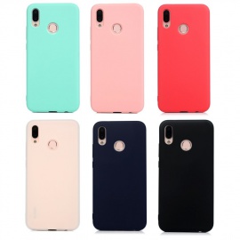 6x Coques, Huawei P20 Lite, tui TPU Silicone Souple Coque Conception Exquise Couleur Unie Cover Gel Doux Soft Case Housse Ant