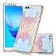 Artfeel Ultra Mince Souple Clair Coque pour Huawei Y5 2018,Étui en Relief Ananas Coloré Géométrique Motif, Flexible TPU Silic