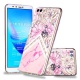 Artfeel Ultra Mince Souple Clair Coque pour Huawei Y5 2018,Étui en Relief Ananas Coloré Géométrique Motif, Flexible TPU Silic