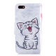 Coque en PU Cuir pour Huawei Y5 2018 / Honor 7S, Misstars Portefeuille Etui à Rabat avec Motif Chat Mignon Antichoc Porte Car