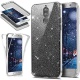 Coque Huawei Mate 10 Lite Etui,ikasus Intégral 360 Degres avant + arrière Full Body Protection Bling Brillant Glitter Transpa