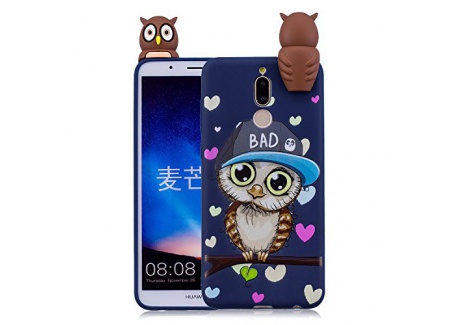 Carols Coque Huawei Mate 10 Lite, Huawei Mate 10 Lite  5,9 Zoll  Étui, [Série de ratons laveurs] TPU Silicone Souple Coque - 