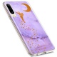 MoreChioce compatible avec Coque Huawei P30,compatible avec Coque Huawei P30 Silicone Marbre,Jolie Forêt Tropicale Hybrid Cry