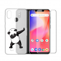 Coque pour Ulefone S10 Pro Semi-Transparent Souple Silicone Étui Protection Housse TPU Case Cover + Verre trempé écran F