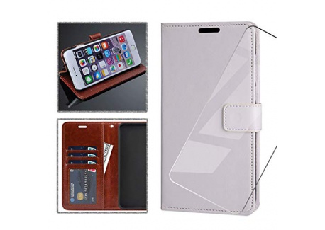 LJSM Coque pour Ulefone Note 7P  2019   6.1"  + Verre trempé écran Film Protecteur - Housse Wallet Case Card Slot Flip Shell 