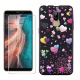 HHUAN Coque pour Ulefone P6000 Plus Noir Cover Souple Silicone TPU Ne me Touche Pas Housse Etui Bumper Case + HD Verre trempé