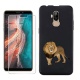 HHUAN Coque pour Ulefone P6000 Plus Noir Cover Souple Silicone TPU Ne me Touche Pas Housse Etui Bumper Case + HD Verre trempé