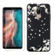 HHUAN Coque pour Ulefone P6000 Plus Noir Cover Souple Silicone TPU Ne me Touche Pas Housse Etui Bumper Case + HD Verre trempé