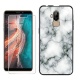 HHUAN Coque pour Ulefone P6000 Plus Noir Cover Souple Silicone TPU Ne me Touche Pas Housse Etui Bumper Case + HD Verre trempé