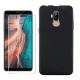 HHUAN Coque pour Ulefone P6000 Plus Noir Cover Souple Silicone TPU Ne me Touche Pas Housse Etui Bumper Case + HD Verre trempé